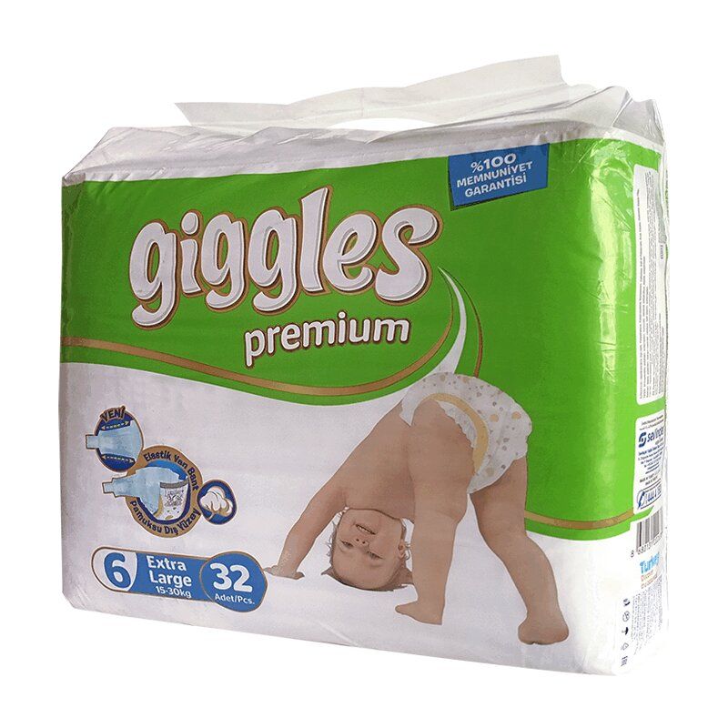 фото упаковки Giggles Premium Extra Large Подгузники детские