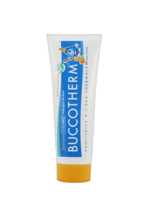 фото упаковки Buccotherm Зубная паста-гель для детей 7-12 лет вкус персиковый чай