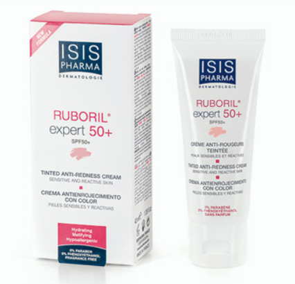 фото упаковки Isispharma Ruboril expert SPF50+ Дневной тонирующий крем