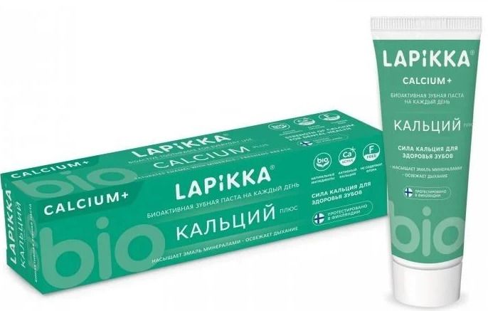 фото упаковки Lapikka Зубная паста Кальций Плюс