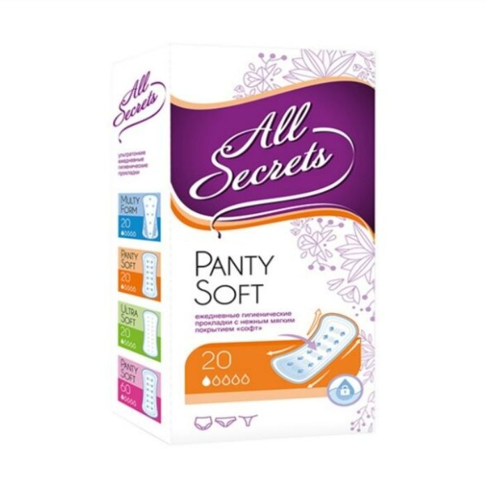 фото упаковки All Secrets Panty Soft ежедневные прокладки