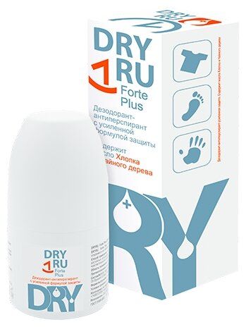 фото упаковки Dry Ru Forte Plus Антиперспирант усиленная защита