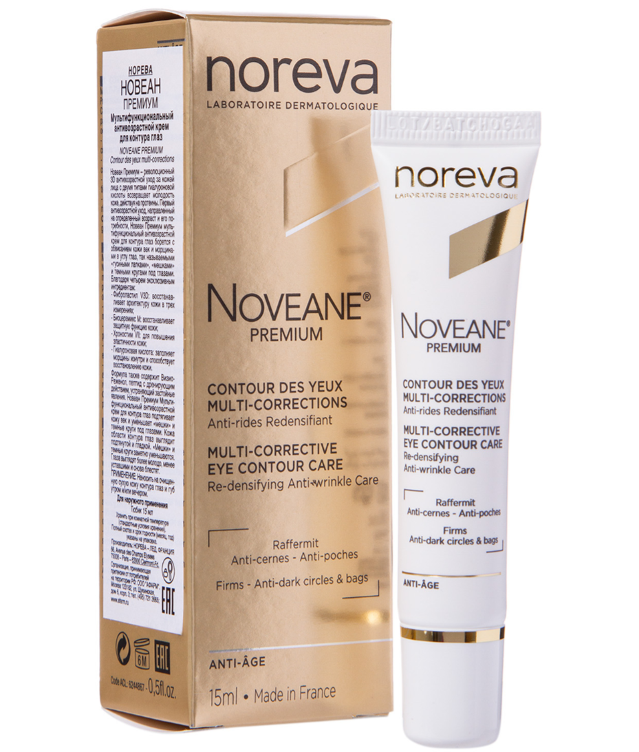 Noreva Noveane Premium Крем для контура глаз, мультикорректирующий, 15 мл, 1 шт.