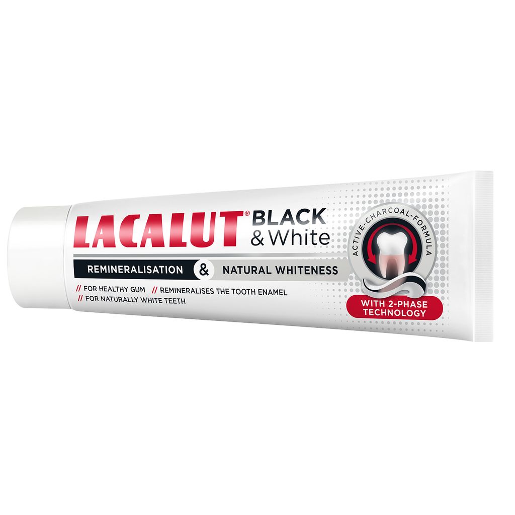 Lacalut Black&White Зубная паста, паста зубная, 75 мл, 1 шт.