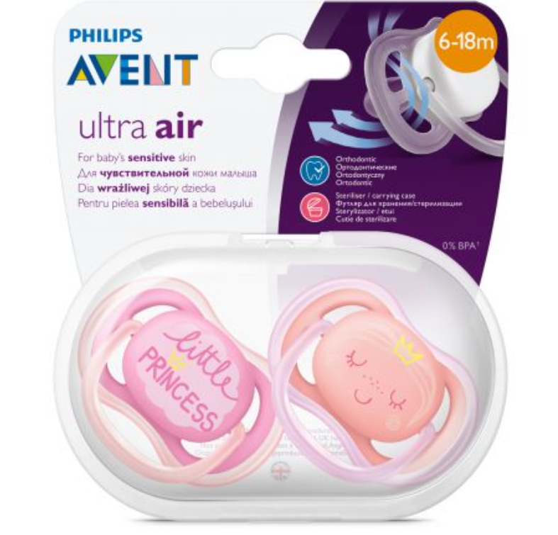 фото упаковки Philips Avent Ultra Air Пустышка с футляром