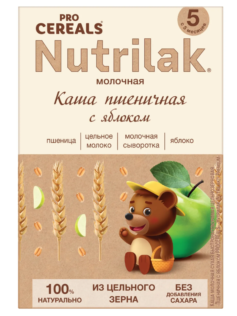 фото упаковки Nutrilak Premium Procereals Каша пшеничная молочная