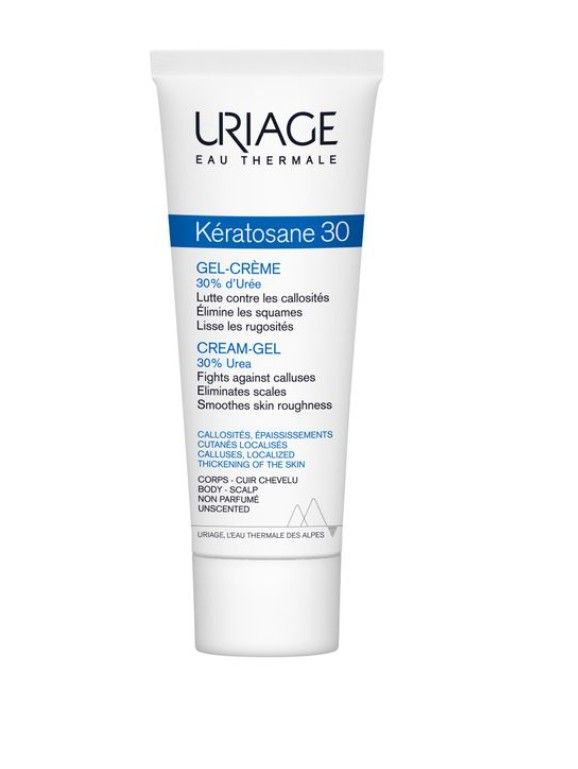 фото упаковки Uriage Keratosane 30 Гель-крем для утолщенной мозолистой кожи