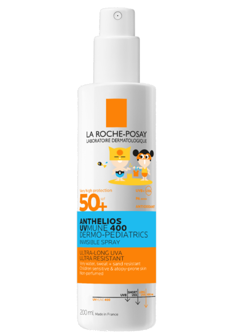 La Roche-Posay Anthelios UVMUNE 400 Dermo-pediatrics Спрей солнцезащитный,  SPF50+/PPD27, спрей, детский, 200 мл, 1 шт.