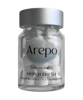 фото упаковки Arepo Паста зубная в таблетках Морозная свежесть