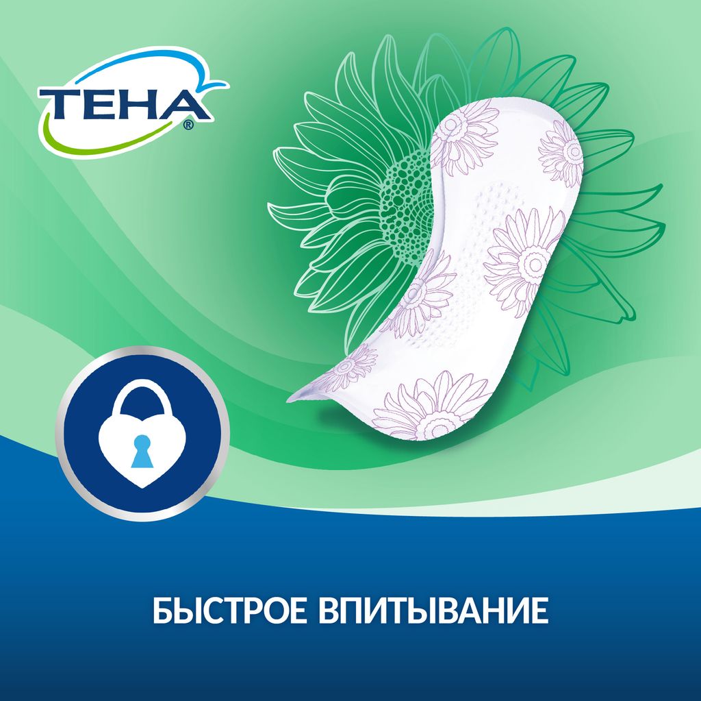 Tena Lady Active Normal Урологические прокладки, прокладки урологические, 3 капли, 24 шт.