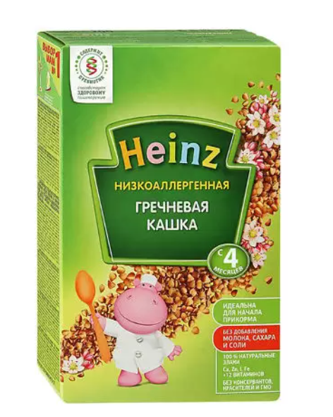 фото упаковки Heinz Каша гречневая низкоаллергенная