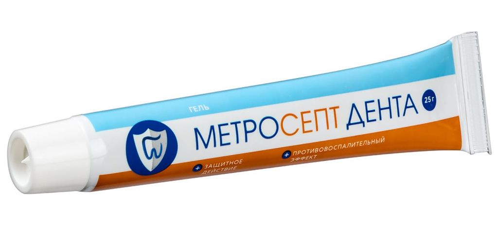 PL Метросепт Дента гель для наружного применения, гель для десен, 25 г, 1 шт.