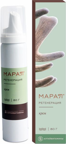 Марал регенерация, крем для тела, 80 г, 1 шт.