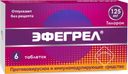Эфегрел, 125 мг, таблетки, покрытые пленочной оболочкой, 6 шт.