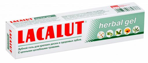 Lacalut Herbal gel зубной гель, паста-гель, 30 мл, 1 шт.