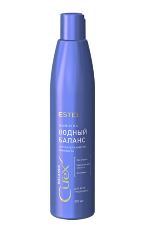 Estel Curex Balance Шампунь Водный баланс, шампунь, для всех типов волос, 300 мл, 1 шт.