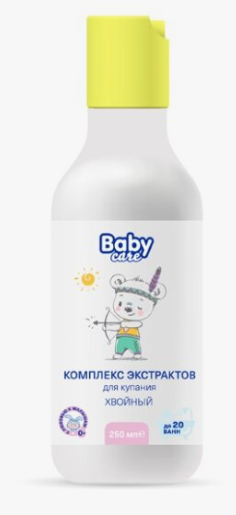 Baby Care Экстракт жидкий для купания Хвойный, для детей с рождения, для чувствительной кожи, 250 мл, 1 шт.