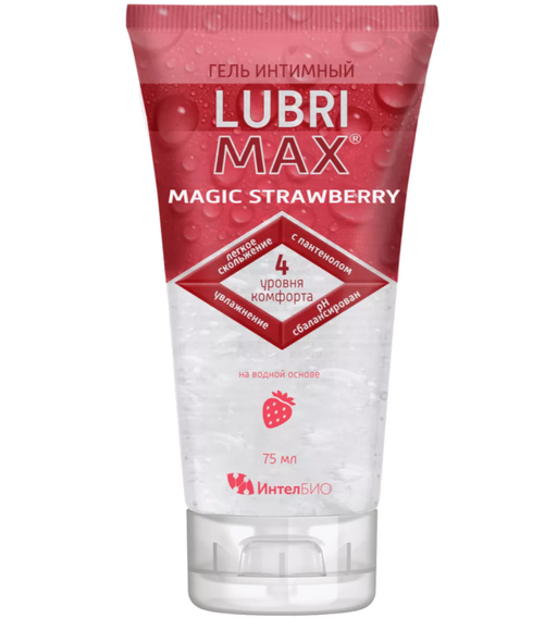 Lubrimax Magic Strawberry гель-смазка интимный, клубника, 75 мл, 1 шт.