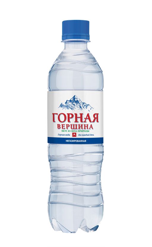 Горная Вершина Вода питьевая, негазированная, 0.5 л, 1 шт.