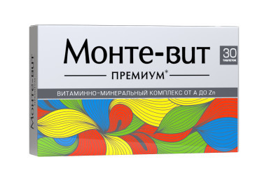 Монте-вит Премиум, таблетки, 30 шт.
