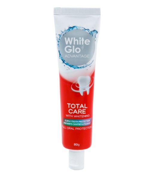 White Glo Зубная паста отбеливающая Тотальная защита, паста зубная, 80 г, 1 шт.