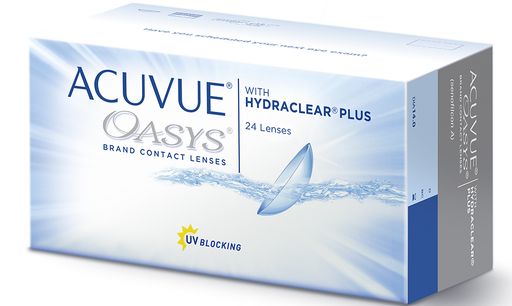 Acuvue Oasys Линзы контактные Двухнедельные, BC=8.4 d=14.0, D(-1.50), 24 шт.