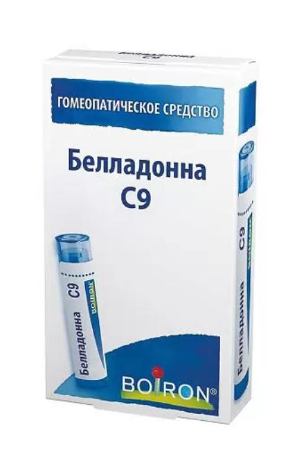 Белладонна C9, гранулы гомеопатические, 4 г, 1 шт.