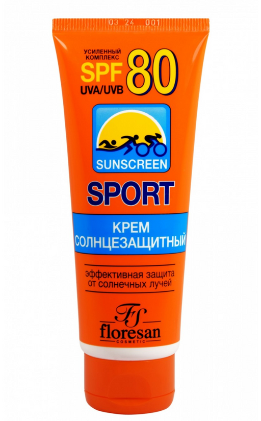 Floresan Sport Крем солнцезащитный SPF80, формула 109, крем, 60 мл, 1 шт.