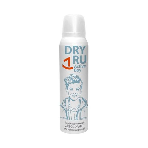 Dry Ru Active Boy Дезодорант парфюмированный для мальчиков, от 12 лет, аэрозоль, 125 мл, 1 шт.