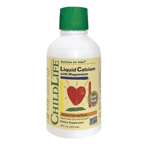 ChildLife Кальций с магнием, жидкость для приема внутрь, со вкусом апельсина, 473 мл, 1 шт.