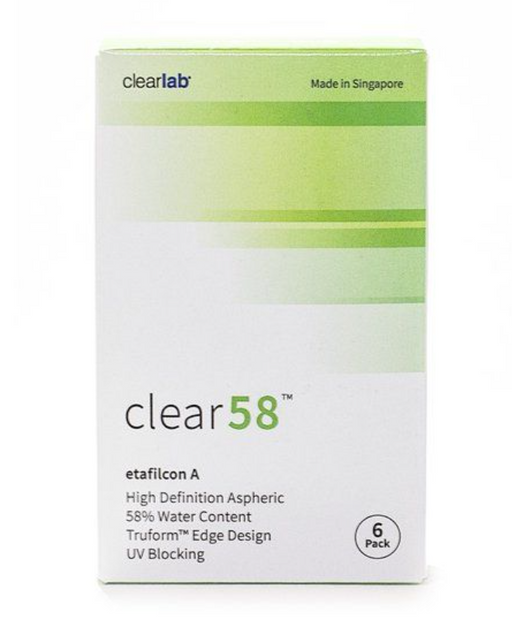 ClearLab Clear 58 Линзы контактные, BC=8.7 d=14.0, D(-4.00), 6 шт.