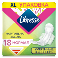 Libresse Natural Care Ultra Normal прокладки, прокладки гигиенические, умеренные выделения, 18 шт.