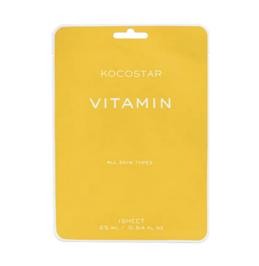 Kocostar Антиоксидантная маска для сияния кожи, маска для лица, с витаминами, 25 мл, 1 шт.