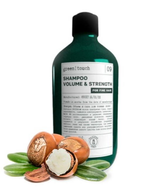 Green touch Шампунь Объем и сила, для тонких волос, 300 мл, 1 шт.