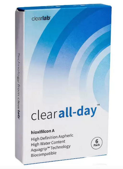 ClearLab Clear All-Day Линзы контактные, BC=8,6 d=14,2, D(-5.75), 6 шт.