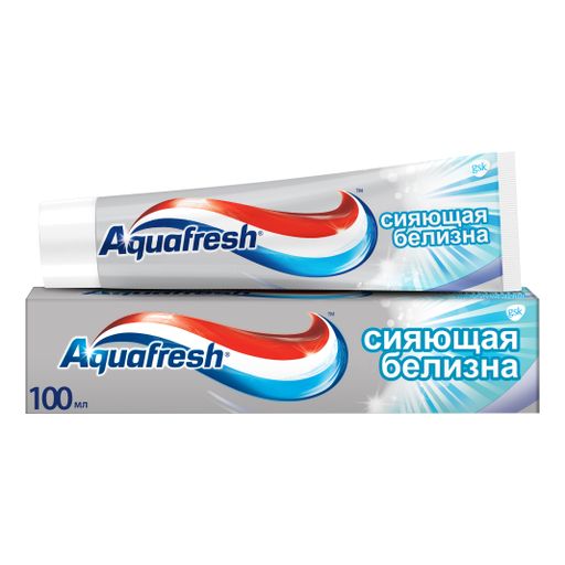 Aquafresh Сияющая белизна Зубная паста, паста зубная, 100 мл, 1 шт.