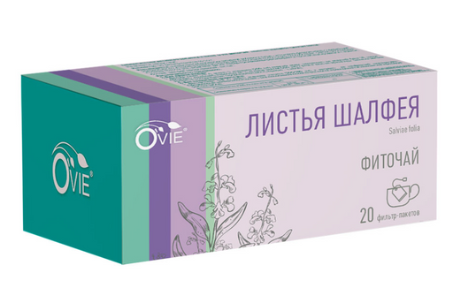 Ovie Листья шалфея, 1.5 г, 20 шт.