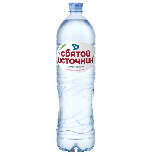 Вода Святой источник питьевая, негазированная, в пластиковой бутылке, 1.5 л, 1 шт.