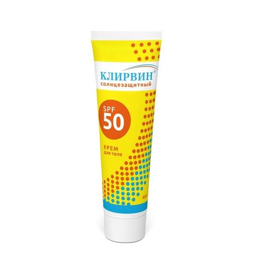 Клирвин солнцезащитный крем SPF50, крем для тела, 60 г, 1 шт.
