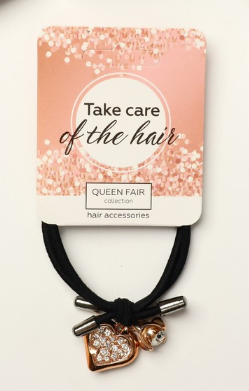 Queen fair резинка для волос альда сердце, 4,5 см, арт. 9887827, 1 шт.