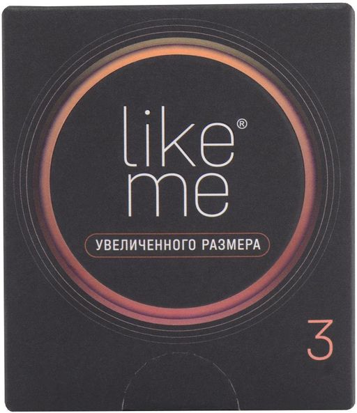 Like me Презервативы увеличенного размера, 3 шт.