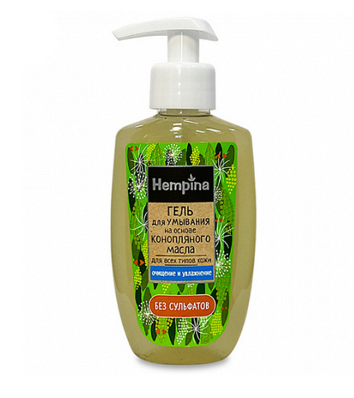 Hempina Гель для умывания очищение и увлажнение, гель, для всех типов кожи, 200 мл, 1 шт.